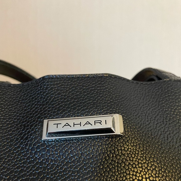 Tahari black tote bag - Picture 3 of 7